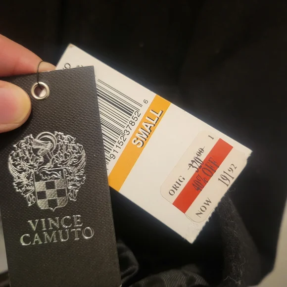 Vince Camuto Black Coat in Small Size. New with tags. Beautiful button down coat - Picture 3 of 5